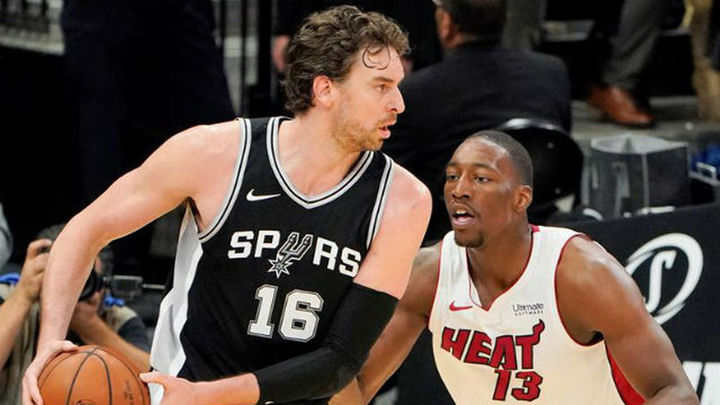 Pau Gasol ante los Heat / Telemadrid