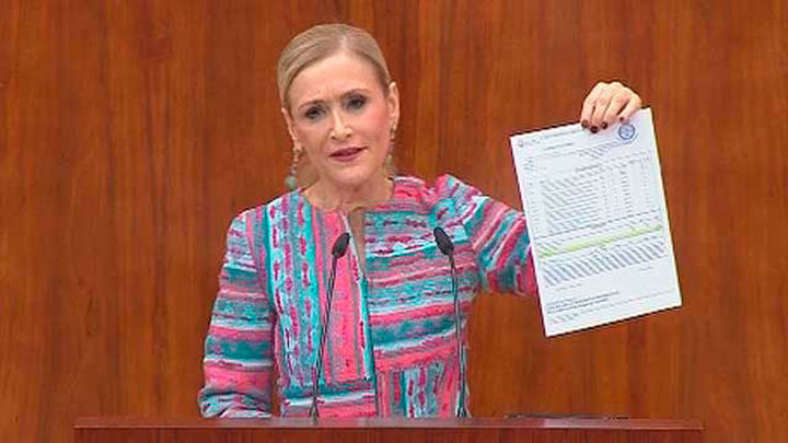 Cristina Cifuentes en la Asambela de Madrid / Telemadrid