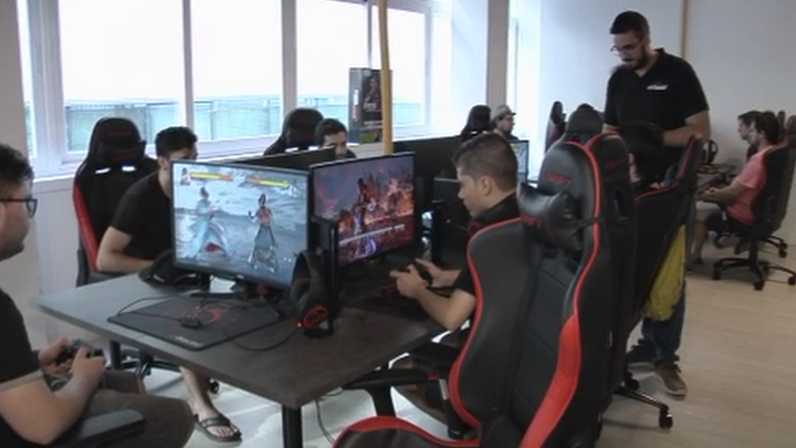 Sala de formación de la academia de gamers