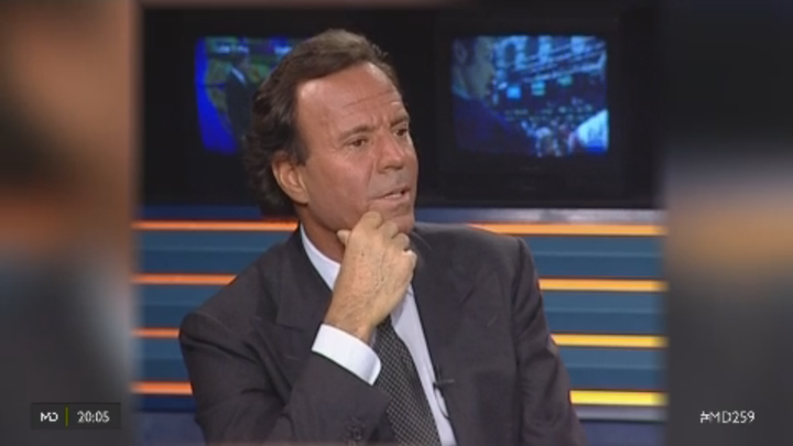 Julio Iglesias, en el plató de Madrid Directo