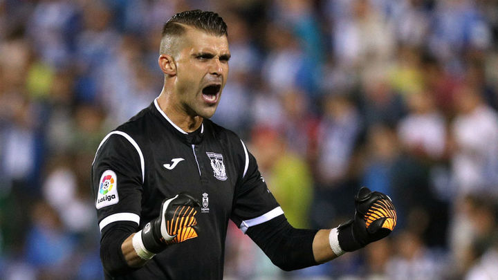 iván Cuellar, portero del Leganés