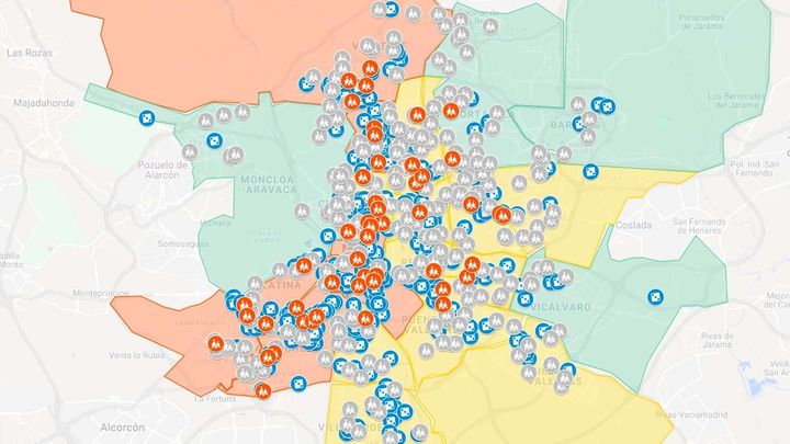 El mapa de las casas de apuestas en Madrid / Telemadrid