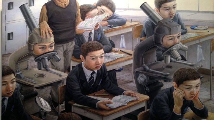 Ishida. Awakening, 1998. Retrato de la vida mundana japonesa. Ansiedad, aislamiento y crisis de identidad.