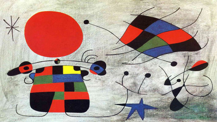 El somriure de les ales flamejants. Joan Miró