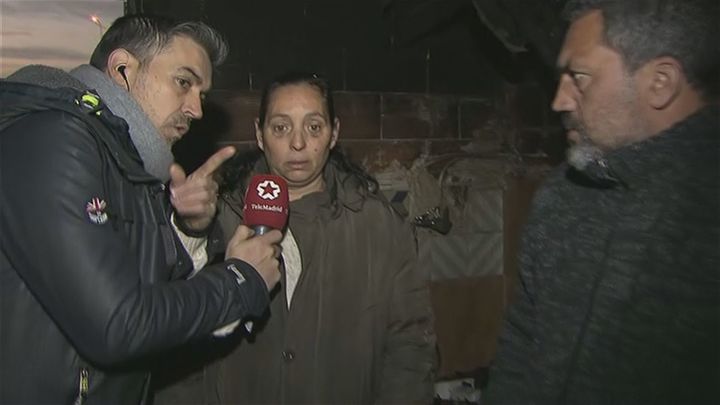 Incendio de una infravienda en Leganés