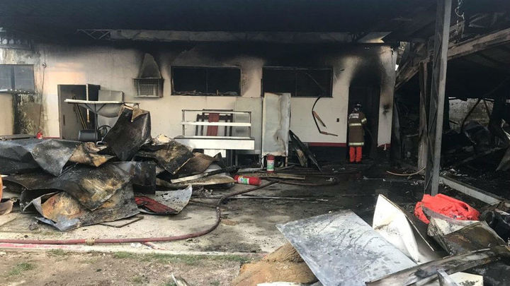 Incendio en las instalaciones en el Flamengo