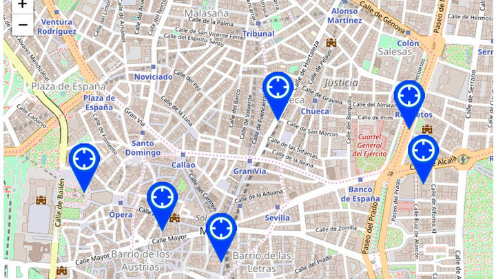 Listado de aparcamientos mixtos en Madrid Central