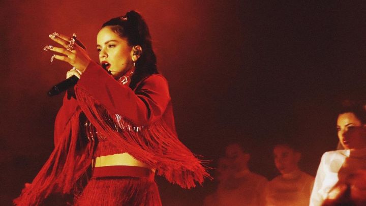 Rosalía durante su concierto en Londres