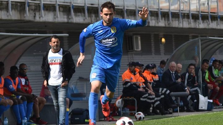 Mere durante un partido del Fuenlabrada / CF FUENLABRAD