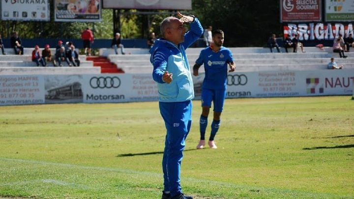 Montoya durante un partido del Getafe B / GETAFE CF
