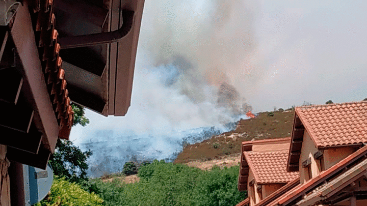 Incendio forestal en Navalafuente