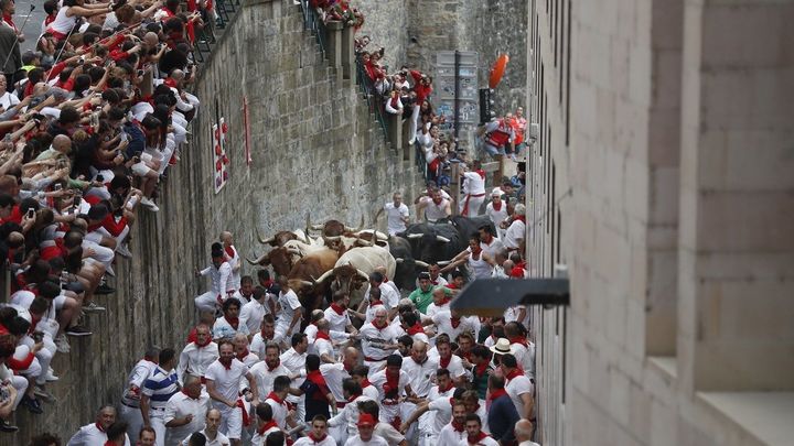 Primer encierro de San Fermín 2019 / EFE