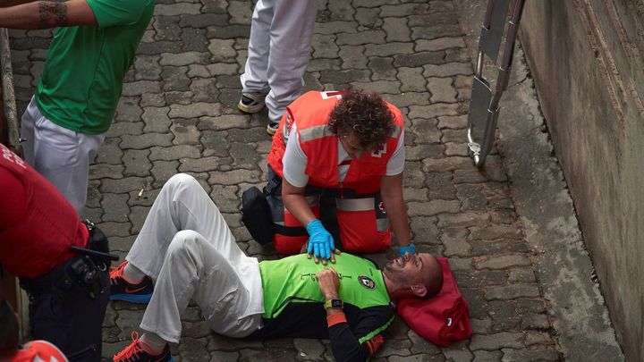 Tercer encierro de los sanfermines / EFE