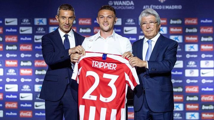 El Atlético de Madrid presenta a Trippier y Mario Hermoso