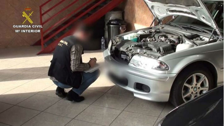 Vehículo incautado por la Guardia Civil