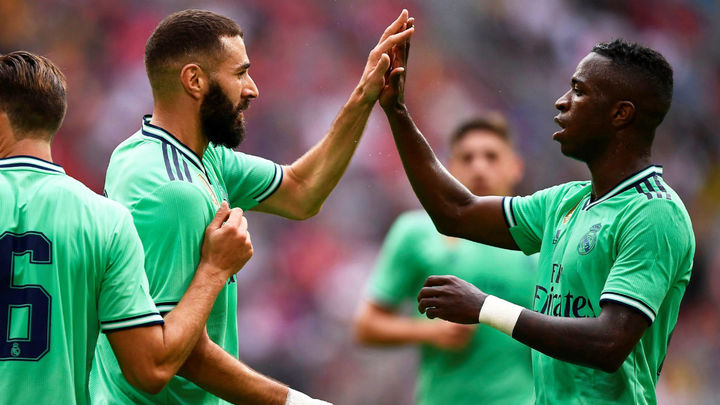 Benzema y Vinícius / Efe