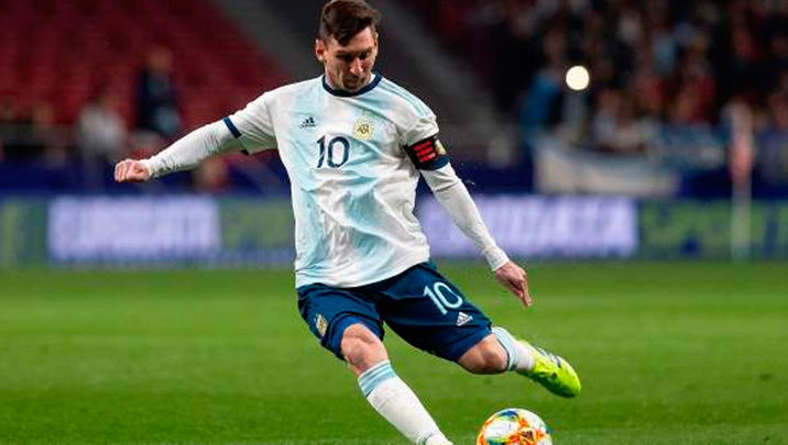 Leo Messi con la Selección de Argentina