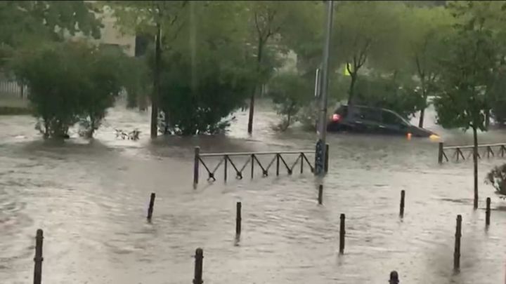 Efectos de la lluvias en Fuenlabrada