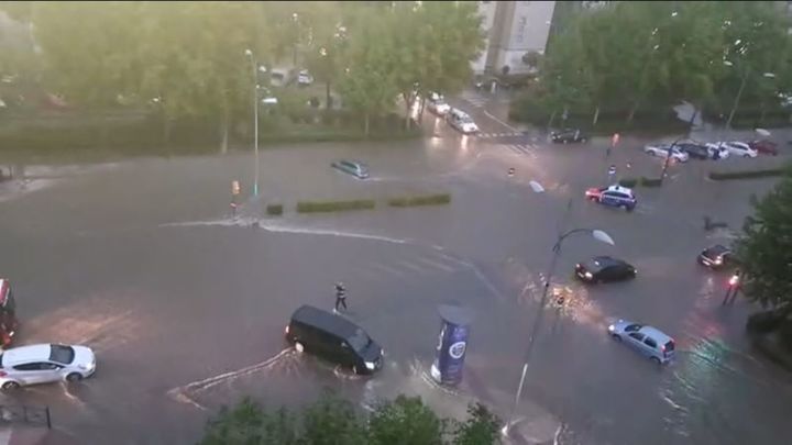 Fuenlabrada inundada el pasado mes de agosto
