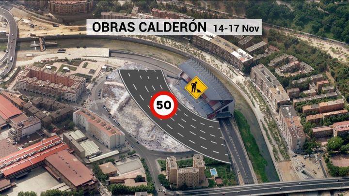 Segunda fase de obras para derribar el Calderón