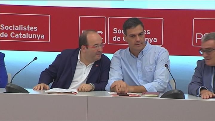 Miquel Iceta y Pedro Sánchez