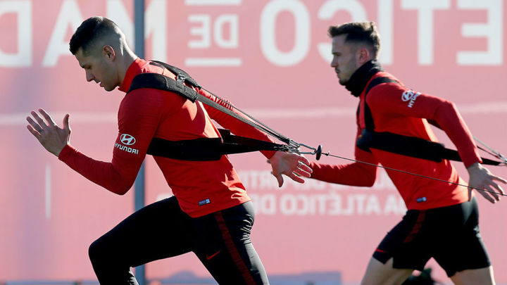 Entrenamiento del Atlético de Madrid