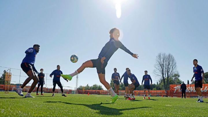 Entrenamiento del Atlético de Madrid / @Atleti