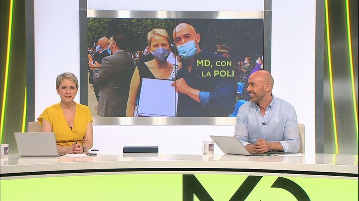 Inmaculada Galván y Emilio Pineda. / Comunicación Telemadrid