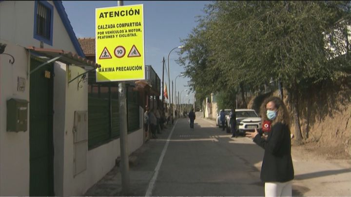 Cartel con limitación de velocidad / TELEMADRID