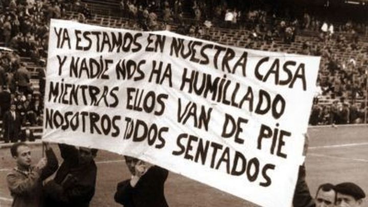 Aficionados del Atleti celebran la inauguración del Estadio Vicente Calderón / todoatleti.com