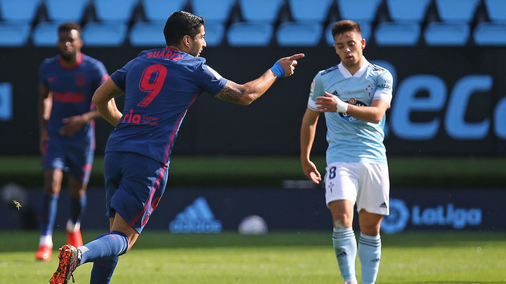 Luis Suárez ante el Celta / Atlético de Madrid