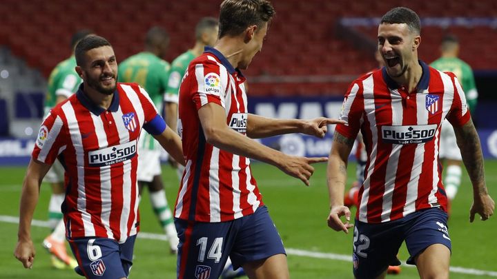 Marcos Llorente abrió el marcador al minuto de la segunda parte / EFE