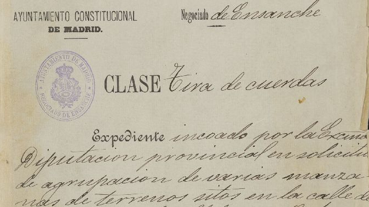 Portada del expediente para construir el Hospital de Epidemias de Madrid / ARCHIVO DE LA VILLA