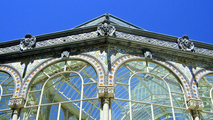 Decoración de hierro colado del Palacio de Cristal de Madrid / Archivo