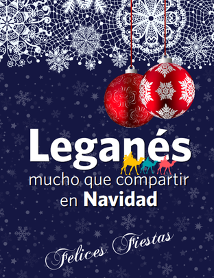 Cartel navideño del Ayuntamiento de Leganés / AYTO LEGANÉS