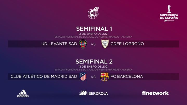 Emparejamientos de la Supercopa femenina / @RFEF