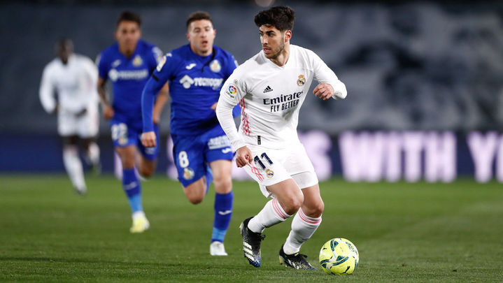 Asensio ante el Getafe / @realmadrid