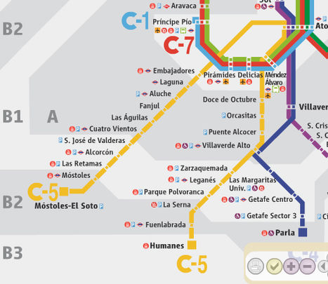 Mapa de la línea C-5 de Cercanías / RENFE CERCANIAS MADRID