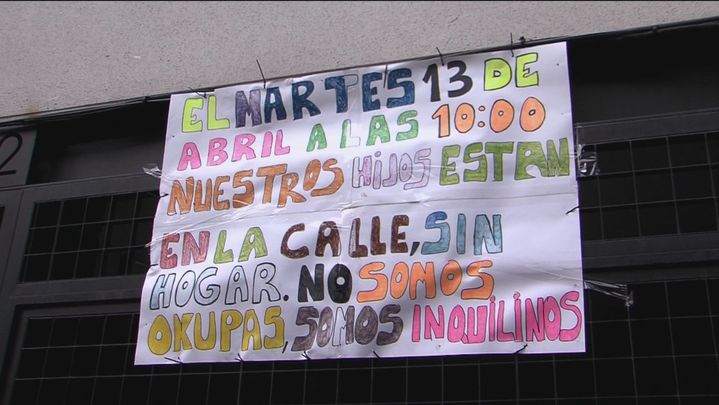 Las 7 familias restantes, la mayoría con hijos, han continuado con la lucha / Madrid Directo