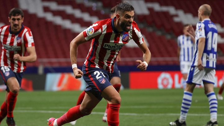 Carrasco marca ante la Real Sociedad / EFE