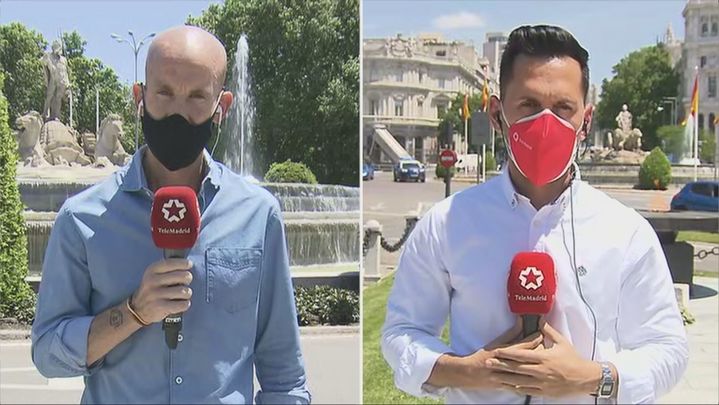 Amplio dispositivo en Neptuno y Cibeles / Telemadrid