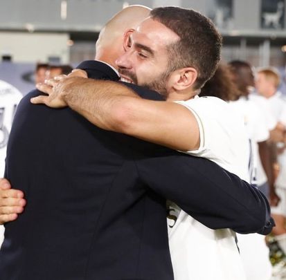 Zidane y Carvajal / @DaniCarvajal92