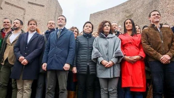 La 'foto de Colón' del 10 de febrero de 2019 / EFE