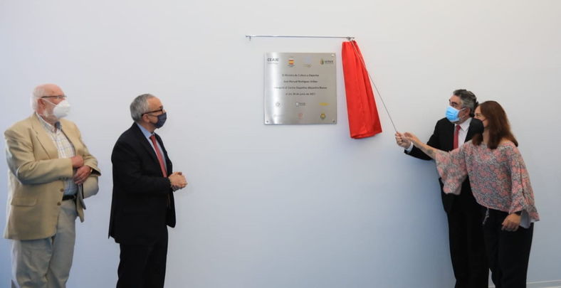 Acto de inauguración del polideportivo para refugiados / @aytogetafe