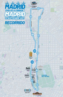 Recorrido Madrid corre por Madrid / @madridcorre