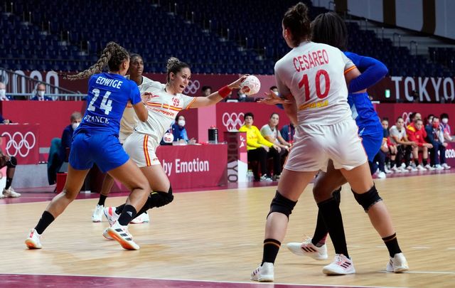 Selección española de balonmano ante Francia / EFE