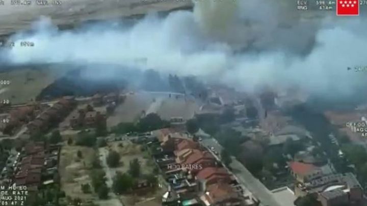 Incendio forestal en Batres / EUROPA PRESS