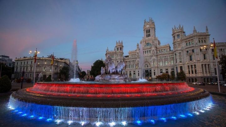 Cibeles con los colores de Cuba, 2021 / AYUNTAMIENTO DE MADRID