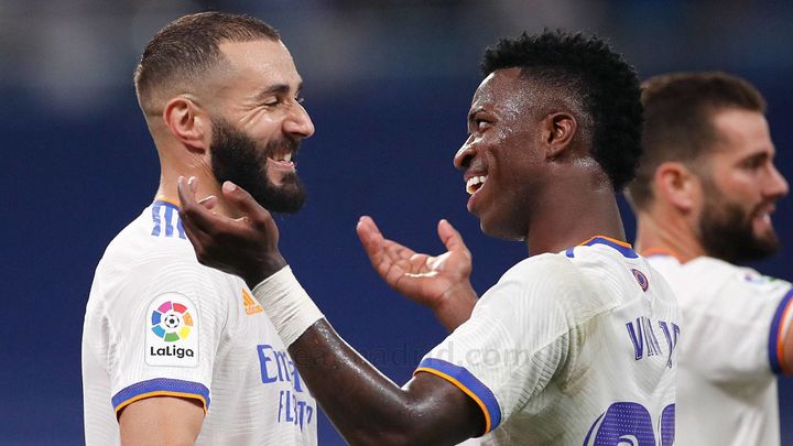 Benzema y Vinicius / @realmadrid