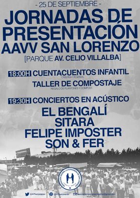 Cartel de la fiesta organizada por la asociación vecinal de Hortaleza / AV LA EXPANSION DE HORTALEZA